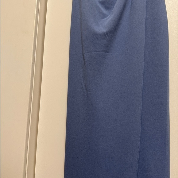 NWT Sachin & Babi Paulina 4-Way Stretch Crepe Gown –Slate Blue Slate Blue Size 6 - Picture 6 of 13